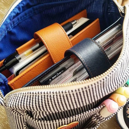 Large Capacity Canvas Storage Bag Simple Design For High School Students Multi-Layer Pencil Case And Bag For Boys And Girls