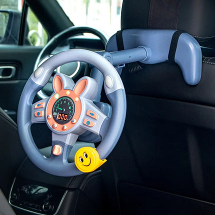 Simulation Driving Steering Wheel Multifunctional Sound Light Car Co-pilot Simulator Children's Educational Toys