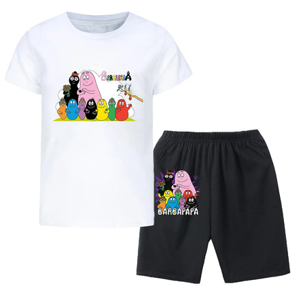 Barbapapa T-shirt for A Boy Two-piece Set for Children From 6 To 12 Years Old Summer Sale Toddler Girl Clothes Junior Girl Cloth