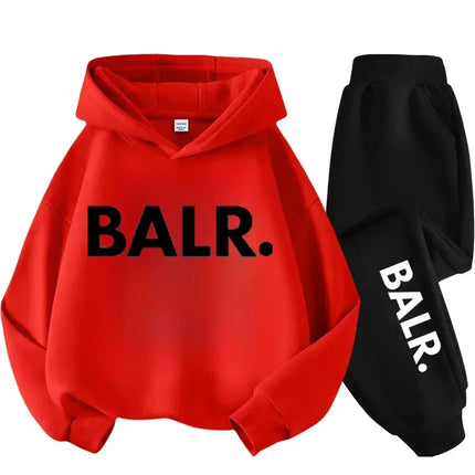Kids Fashion Simple USA New York Alphabet Print Casual Suit Boys Outdoor Sports Suit Girls Fall and Winter Comfortable Warm Suit
