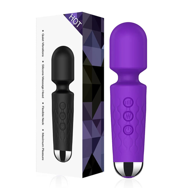 Powerful 20 Speeds AV Vibrator Magic Wand Clitoris Stimulator Sex Toys for Women G Spot Massager Adult Female Sex Product