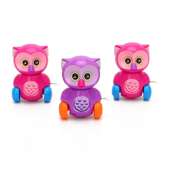 New Clockwork Toy Cartoon Winding Creative Cut Owl Small Animal Gift for friends