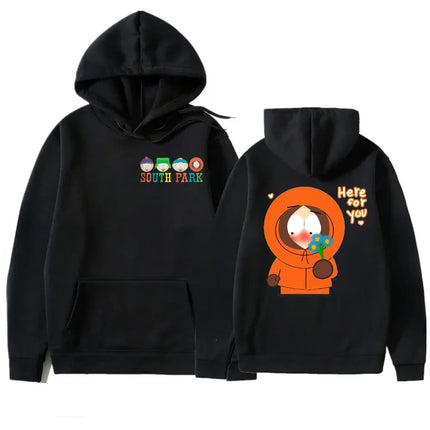 Funny South Park Cartoon Character Hoodie Cute Kenny Print Pullover Harajuku Streetwear Unisex Clothing Sudadera Hombre Y2k Tops