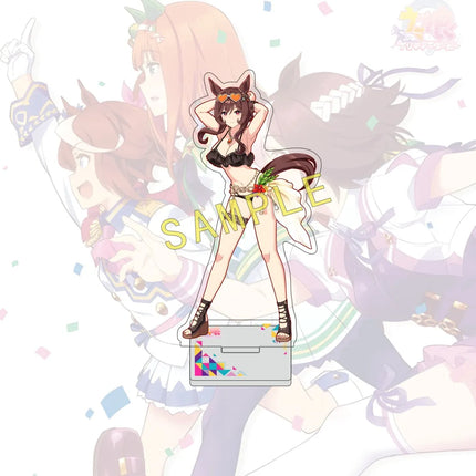 Anime Umamusume 15CM Acrylic Standee Character Special Kitasan Cute Model Decorative Desk Item Gift for Fans Keychain