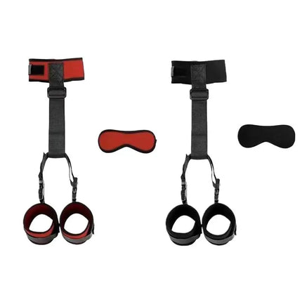 Adult Bedroom Fetish Gear Women Nylon Collar 3 Piece Adjustable Bondage Restraint Set for Couple Intimacy
