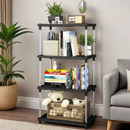 Kitchen storage rack, bedroom floor storage shelf, bathroom living room organizing rack, simple multi-level storage rack