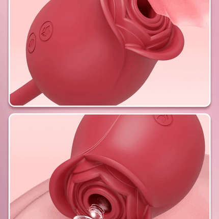 Rose-Sucking Vibrator for Women Thrusting Dildo Nipple Vacuum Sucker Clitoris Stimulator Female Vibrating Egg Adult Sex Toys