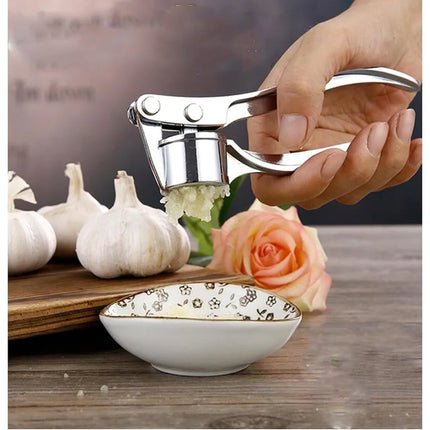 1PC Kitchen Garlic Press Stainless Steel Garlic Mincer Garlic Mincer Tool Efficient Ginger Garlic Crusher Home Kitchen Utensils