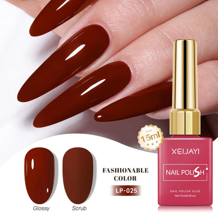 Colored Square Bottle Nail Varnish Gel 60 Colors Gloss Matte Ice-clear Nail Polish Fruit Green Nail Art Soak Off UV Gel Lacquer