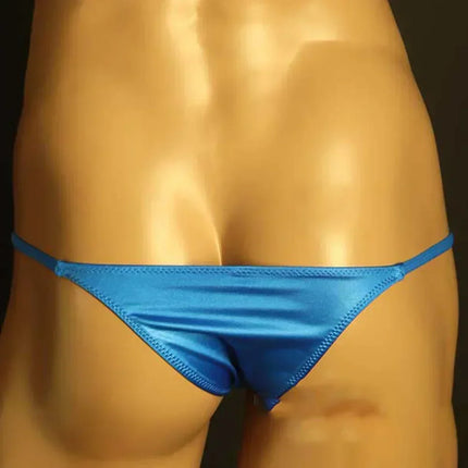 Men Sexy Underwear Silky Low Rise Thongs Breathable Pouch Panties  Underpants Bikini Lingerie Comfortable