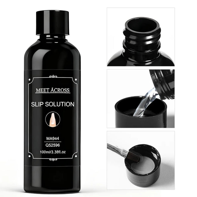 100ml Nail Liquid Slip Solution for Nails Flawless Nail Acrylic Extensions UV Gel Nail Polish Nail Art Manicure Design Tools