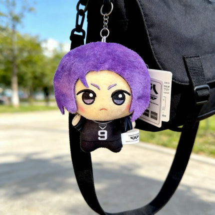 10cm Blue Lock Anime Game Plush Toy KeyChain Pendant Backpack Charm  Creative Birthday Gift Figure Doll
