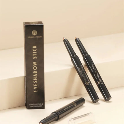 Glitter Brown Eyeshadow Pen Waterproof Lasting Shimmer Matte Lying Silkworm Eyeshadow Pencil Highlighter Stick Eyes Makeup Tools