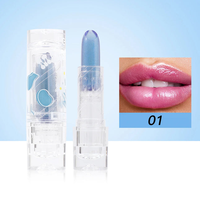 Febble Color Changing Lip Balm Moisturizing Hydrating Lip Gloss 3 Color Plumping Lip Care Makeup For Autumn And Winter