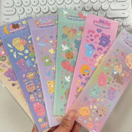 SKYSONIC Number & Letter Series Full Set Journal Stickers Decor Scrapbooking Materials Stationery Postcards Sticker Suppli