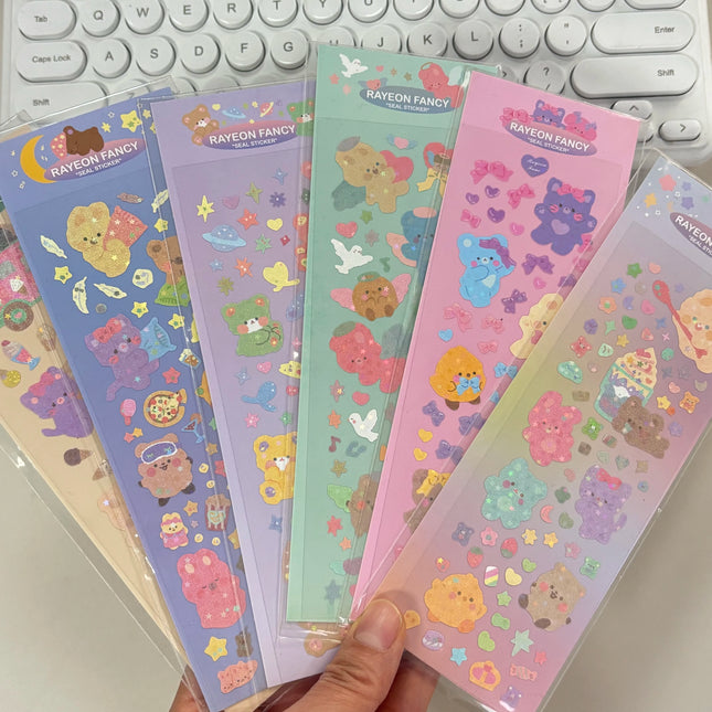 SKYSONIC Number & Letter Series Full Set Journal Stickers Decor Scrapbooking Materials Stationery Postcards Sticker Suppli