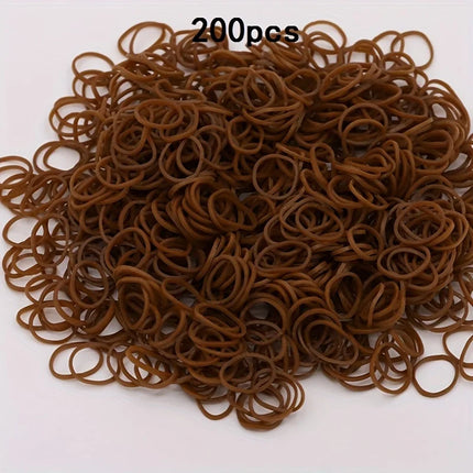 200pcs Rubber Loom Bands DIY Bracelets Wristband Silicone Rubber Hairbands Craft Kit Toys Birthday Christmas Gift Party Supplies