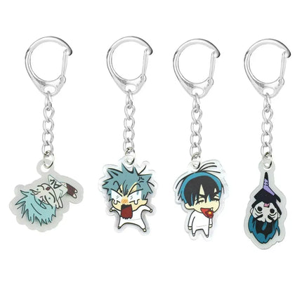 Anime Alien Stage Ivan Till Cosplay Key Chain Acrylic Kawaii Keychains Backpack Pendant Ornament Car Key Ring Accessories Gift