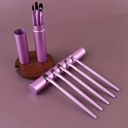 5-piece cosmetic brush set, eye shadow concealer soft brush, portable travel mini cosmetic tool brush