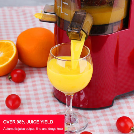 150W 80RPM Slow Masticating Juicer Machine BPA-Free Juice Extractor Fruits Vegetable Squeezer Electric Cold Press Slow Juicer