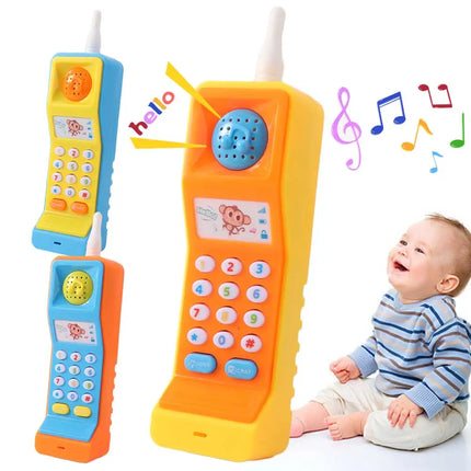 Musical Baby Phone Toys Simulation With Sound Light Mobile Phone Toy Cartoon Cute Enlightenment Kids Learning Cellphone