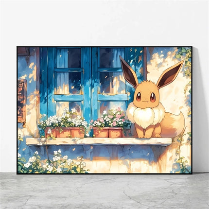 Anime Pokemon Pikachu Mewtwo Poster Canvas Painting Home Modern Living Room Painting Wall Art Decoration Painting Children Gifts