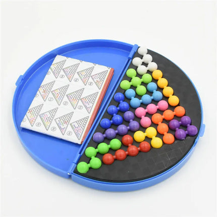 Montessori Toys 120 Challenges Intelligence Games Puzzler Pro Chain Buckle Puzzle Board Game with Solution Game Kids Gift