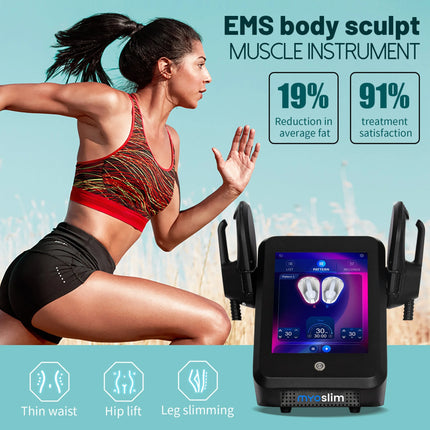 EMS MYOslim Hi-emt Body Sculpt Machine Sculpting Weight Loss Massager Device Electromagnetic Fat Slimming Muscle Stimulation