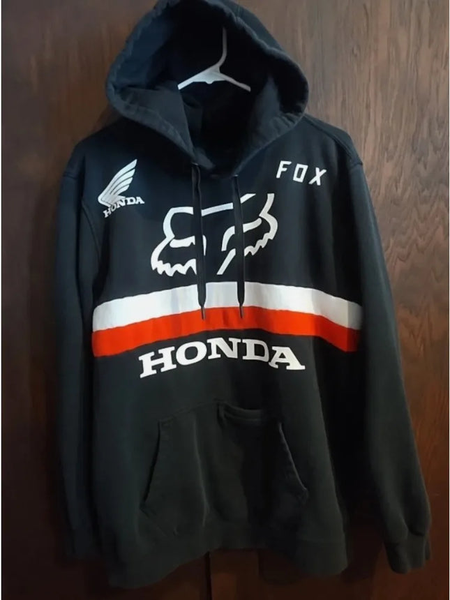 Honda logo hoodie autumn and winter men's and women's general street wear casual hoodie motorcycle