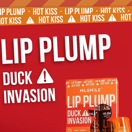 MLSMILE Duck Lip Plump Lip Oil Moisturizing Lip Gloss Mirror Water nature long-lasting Gloss Gloss Pearl Lip Glaze Set