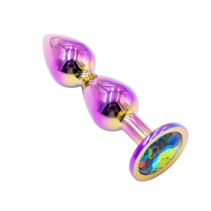 1pcs Metal Anal Plug  Gem Base Butt Plug Anal Massage Dilatancy Toys Adult Masturbation Sexual Wellness G-point massage
