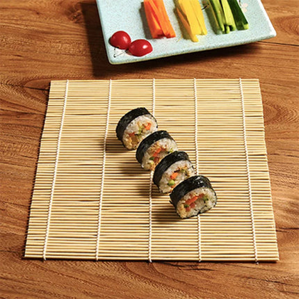 1Pcs Sushi Curtain Rolling Mat Sushi Spoon DIY Onigiri Rice Roller Kitchen Gadgets Cooking Accessories Bamboo Sushi Maker Tools