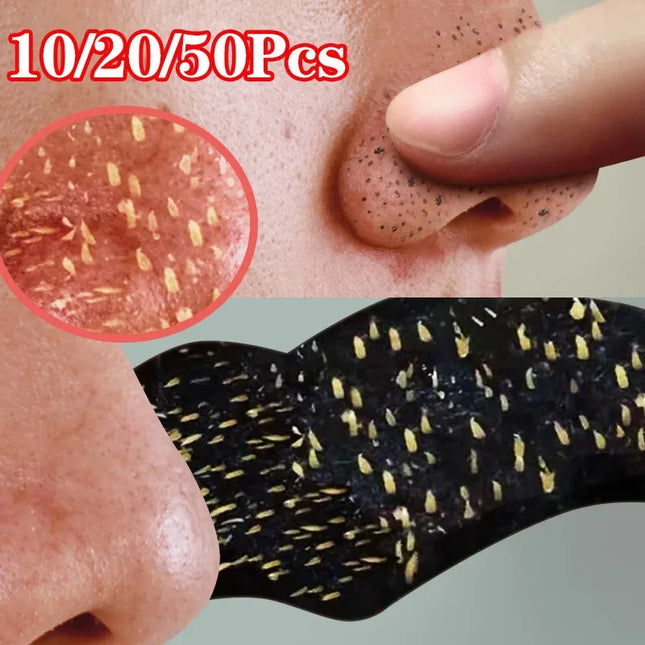 10-100pcs Charcoal Blackhead Remover Mask Blackhead Spots Acne Treatment Mask Nose Sticker Cleaner Nose Pore Deep Clean Strip