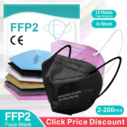FP2 Face Masks Masques CE KN95 Face Mask Filter 5Layers Adult kn95 Mascarillas Quirurgicas Homologadas Reusable FFP2 Face Mask