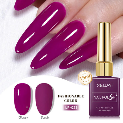 Colored Square Bottle Nail Varnish Gel 60 Colors Gloss Matte Ice-clear Nail Polish Fruit Green Nail Art Soak Off UV Gel Lacquer