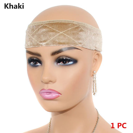 1PC Adjustable Wig Grip Band for Lace Front, No-slip Velvet Wig Grip Headbands for Women Keeping Wigs in Place