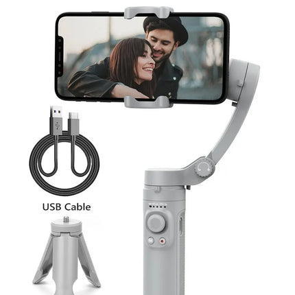 AXNEN HQ3 3-Axis Gimbal Stabilizer for Smartphone Handheld Phone Video Record, Android iPhone Tiktok Vlog Cellphone Stabilizer