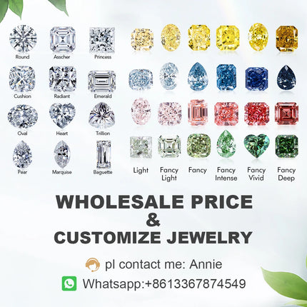 0.3ct 0.5ct 0.8ct 1ct 1.5ct 2ct 3ct Round Lab Grown Diamonds With IGI GIA Certificate CVD HPHT lab Created Diamond Wholesales