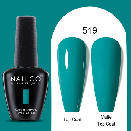 NAILCO Winter Series Color Gel Nail Polish 15ML Semi Permanent Soak Off Gel Varnishes Super Texture Gorgeous Nail Manicure Art