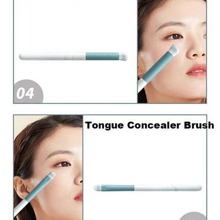 12pcs Makeup Brushes Set Portable Foundation Powder Blending Blush Concealer Synthetic Fiber Bristle Brush Blending Makeup Brush
