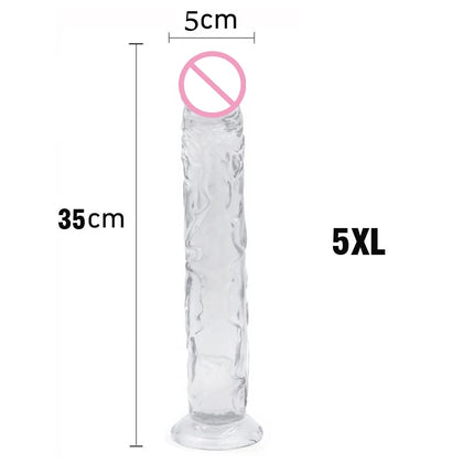 New Realistic Dildos Erotic Jelly Dildo Artificial Penis G-spot Simulation Large penis Anus Anal plug Female penis masturbation