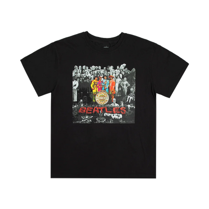 The Beatles Abbey Road Classic Cover Graphic T-Shirt Iconic Crosswalk Scene + Vintage Distressed Texture + Retro Music Fan Style