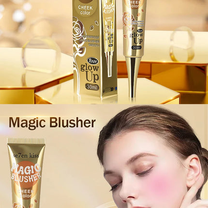 Magic Temperature-Changing Blusher Waterproof Silky Smooth Liquid Blush Pink Cheek Rouge