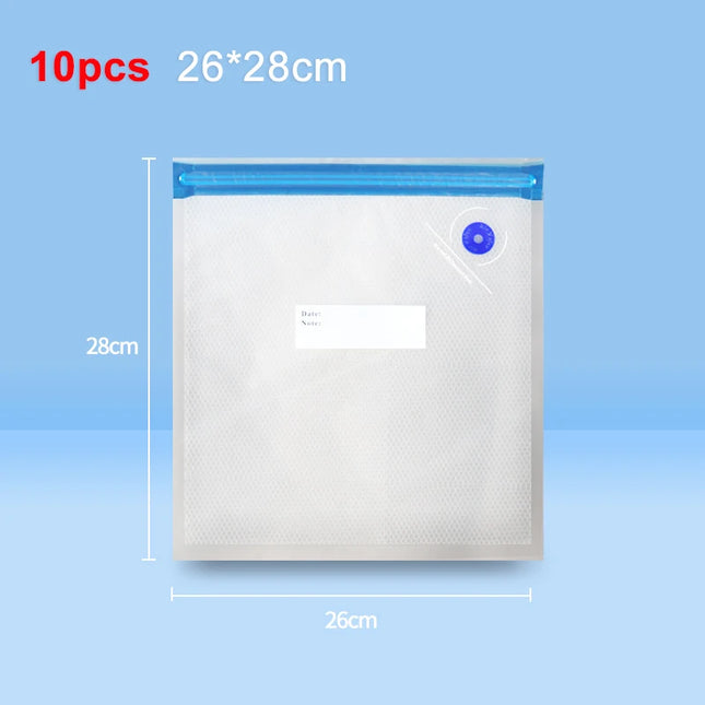 Electric Air Pump Handheld Automatic Air Pump Food Fresh-Keeping Rechargeable Vacuum Sealer with BPA-Free Vacuum Packaging Bag