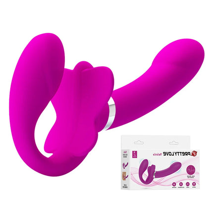 Silicone Dildo Dual Lesbian Wear Strapless Double Dildo Vibrator Couple Sex Toys Strap on Dildo G-spot Flirting Penis Anal 18