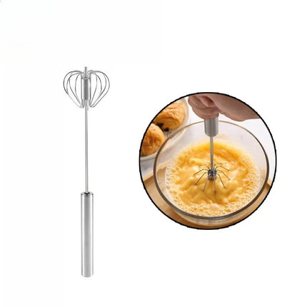 Semi Automatic Egg Beater Manual Rotating Cream Mixer Household Baking Tool Kitchen Gadget for Egg Blending Cake Mixing