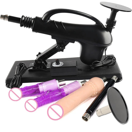 Portable Automatic Sex Machine with Big Dildo for Women Masturbation Pumping Gun for Couple Men Sex Toys