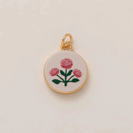 Small Cute Simple Versatile Flower Series Love Flower Clover Small Yellow Flower DIY Pendant charms for jewelry