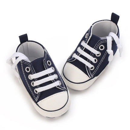 0-18 Months Newborn Baby Shoes Classic Fashion Casual Sports Shoes for Boys and Girls Non slip Soft Sole Walking Shoes