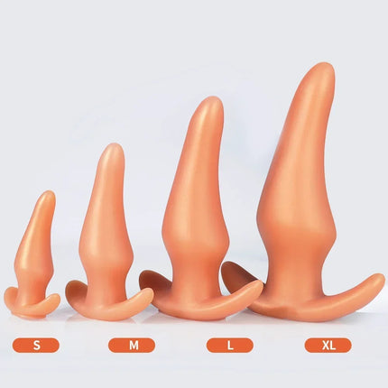 Wearable Anti Drop Soft Anal Plugs Liquid Silicone Huge Butt Plug Prostate Massage Anal Training Comfortable To Wear Butt Plug - DILDO
